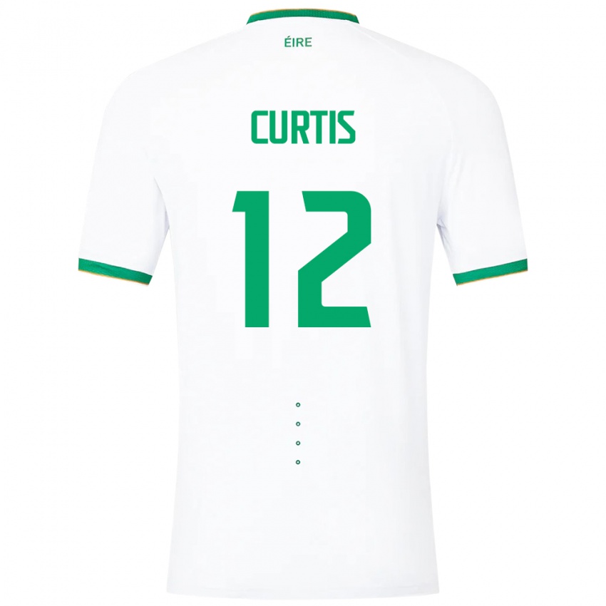 Niño Camiseta Irlanda Sam Curtis #12 Blanco 2ª Equipación 24-26 La Camisa Argentina