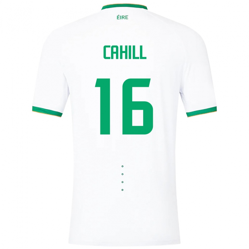 Niño Camiseta Irlanda Killian Cahill #16 Blanco 2ª Equipación 24-26 La Camisa Argentina