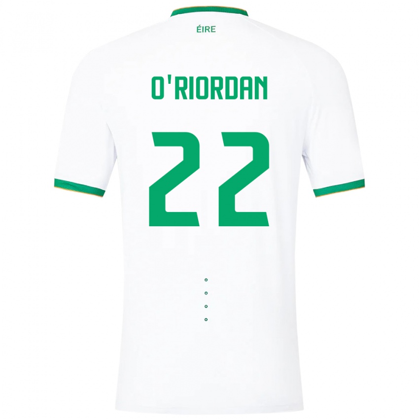 Niño Camiseta Irlanda Connor O'riordan #22 Blanco 2ª Equipación 24-26 La Camisa Argentina