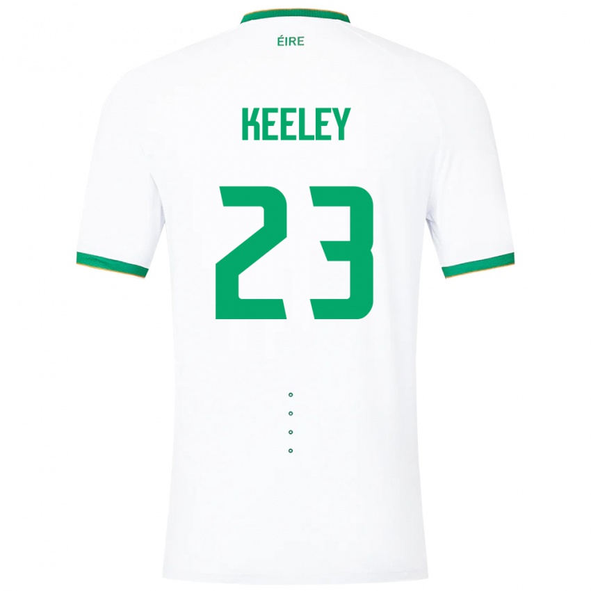 Niño Camiseta Irlanda Josh Keeley #23 Blanco 2ª Equipación 24-26 La Camisa Argentina