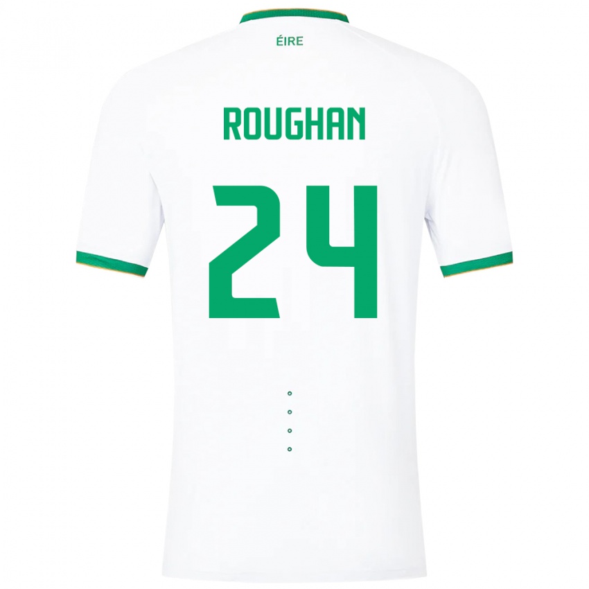 Niño Camiseta Irlanda Sean Roughan #24 Blanco 2ª Equipación 24-26 La Camisa Argentina