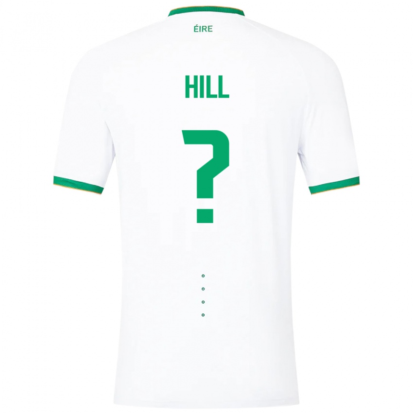 Niño Camiseta Irlanda Tom Hill #0 Blanco 2ª Equipación 24-26 La Camisa Argentina