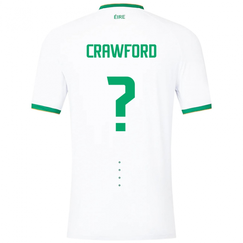 Niño Camiseta Irlanda James Crawford #0 Blanco 2ª Equipación 24-26 La Camisa Argentina