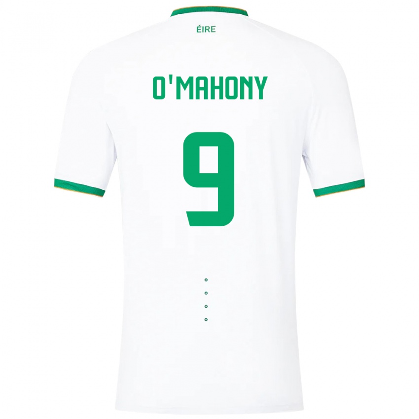 Niño Camiseta Irlanda Mark O'mahony #9 Blanco 2ª Equipación 24-26 La Camisa Argentina