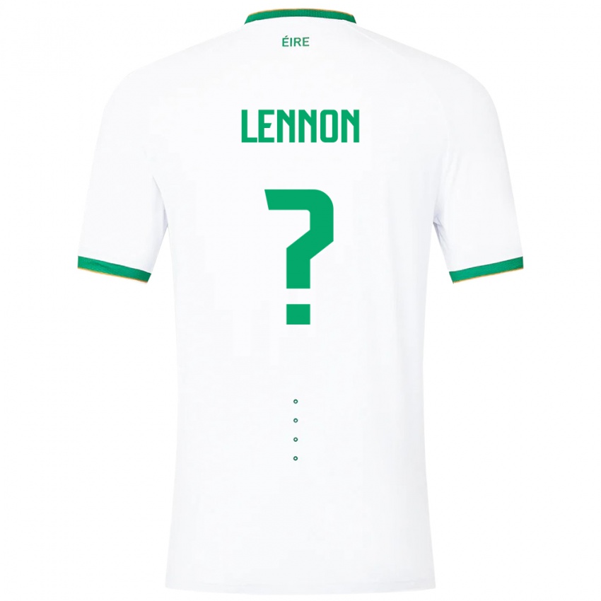 Niño Camiseta Irlanda Adam Lennon #0 Blanco 2ª Equipación 24-26 La Camisa Argentina