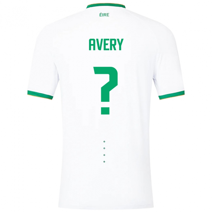 Niño Camiseta Irlanda Theo Avery #0 Blanco 2ª Equipación 24-26 La Camisa Argentina