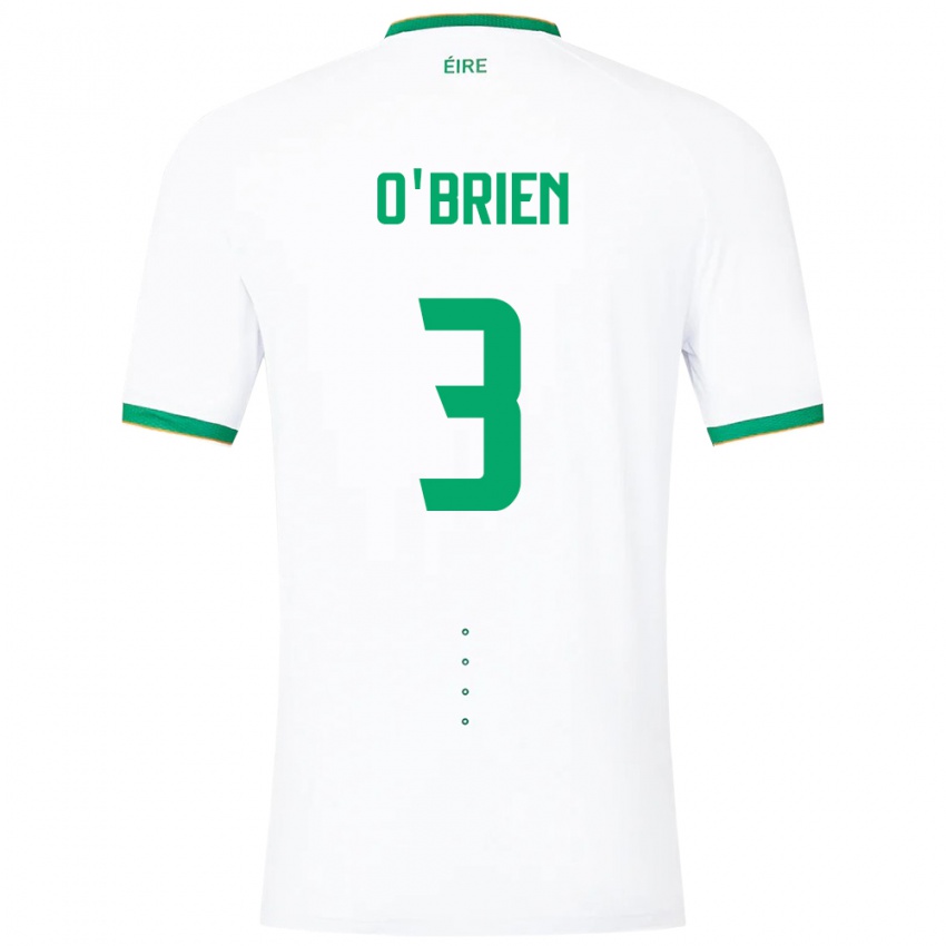 Niño Camiseta Irlanda Luke O'brien #3 Blanco 2ª Equipación 24-26 La Camisa Argentina