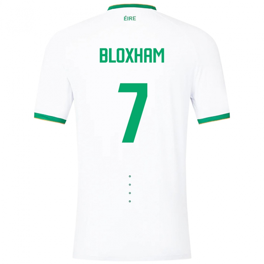 Niño Camiseta Irlanda Tom Bloxham #7 Blanco 2ª Equipación 24-26 La Camisa Argentina