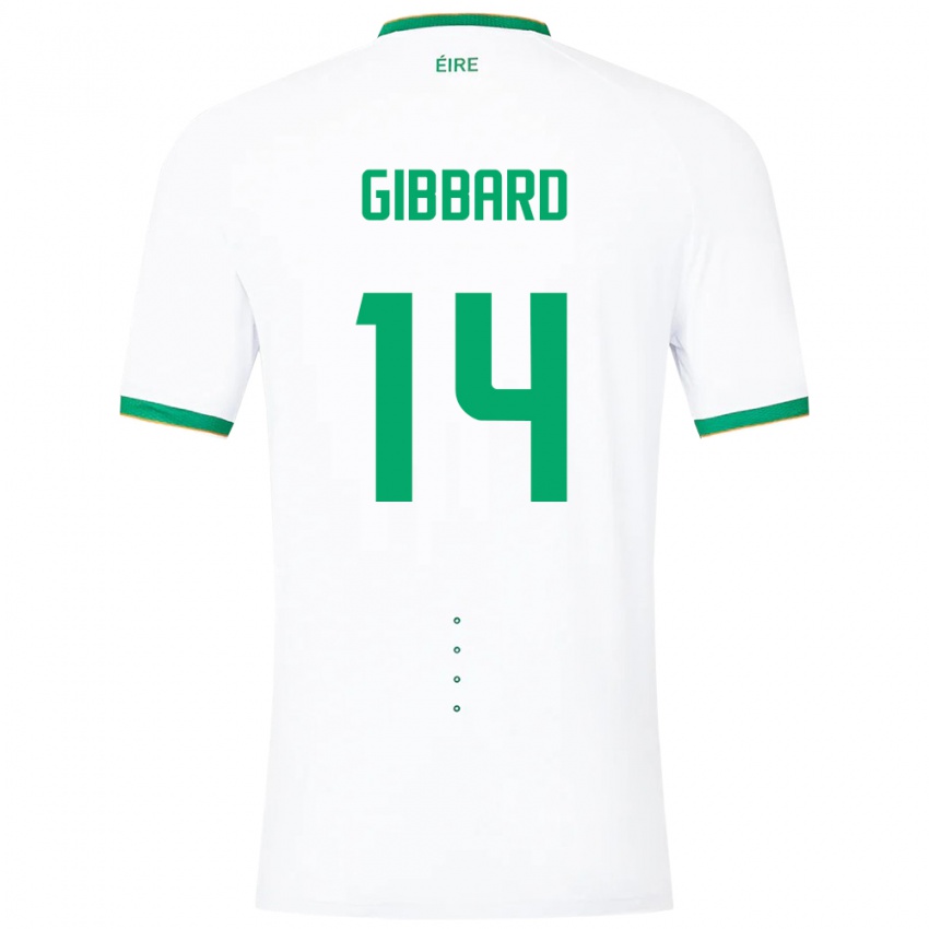 Niño Camiseta Irlanda Joseph Gibbard #14 Blanco 2ª Equipación 24-26 La Camisa Argentina