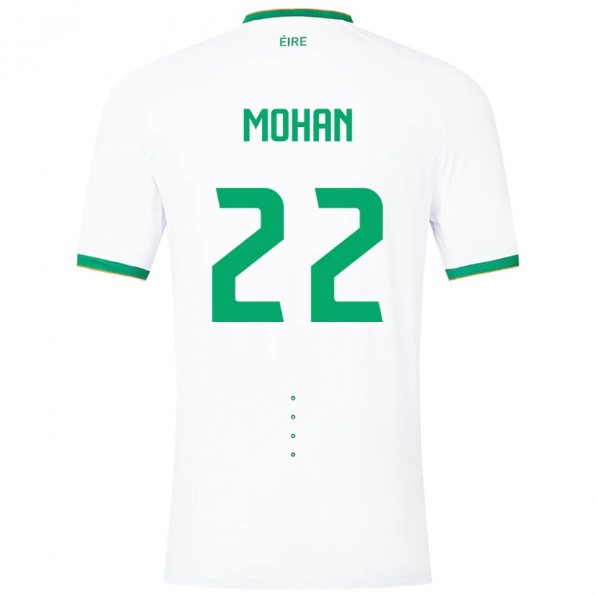 Niño Camiseta Irlanda Stephen Mohan #22 Blanco 2ª Equipación 24-26 La Camisa Argentina