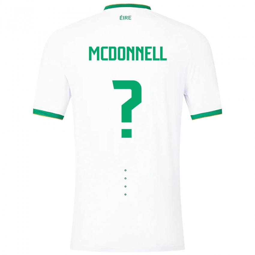 Niño Camiseta Irlanda Grady Mcdonnell #0 Blanco 2ª Equipación 24-26 La Camisa Argentina