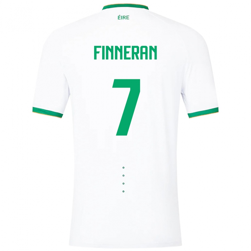 Niño Camiseta Irlanda Rory Finneran #7 Blanco 2ª Equipación 24-26 La Camisa Argentina