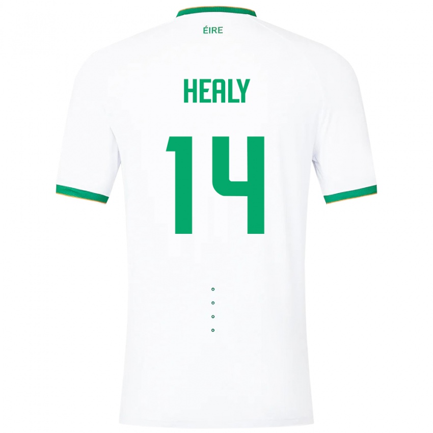 Niño Camiseta Irlanda Freya Healy #14 Blanco 2ª Equipación 24-26 La Camisa Argentina