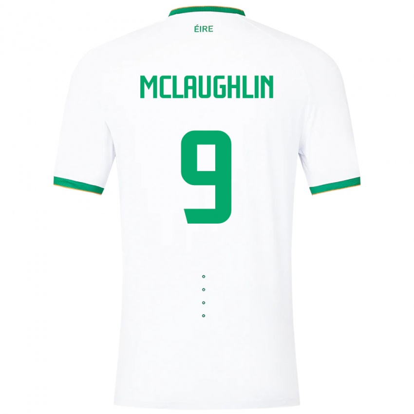 Niño Camiseta Irlanda Erin Mclaughlin #9 Blanco 2ª Equipación 24-26 La Camisa Argentina