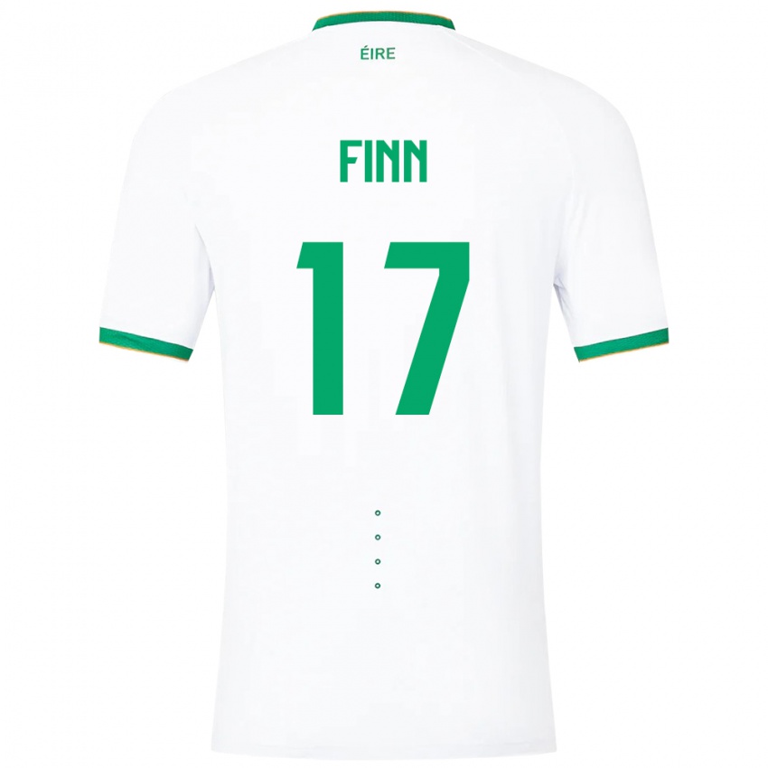 Niño Camiseta Irlanda Jamie Finn #17 Blanco 2ª Equipación 24-26 La Camisa Argentina