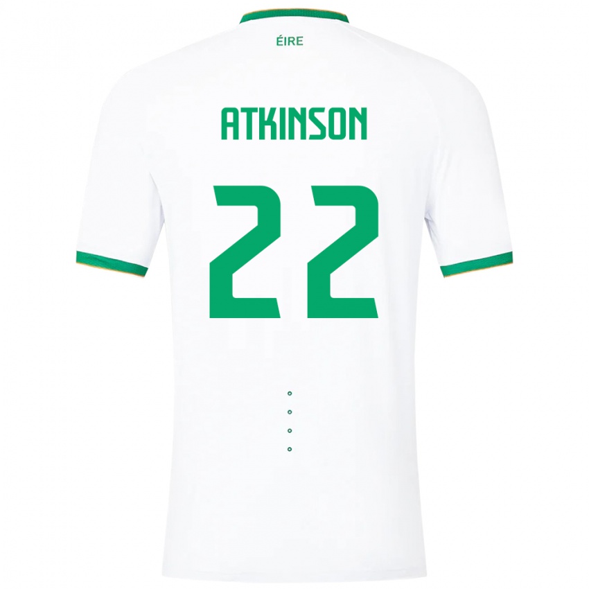 Niño Camiseta Irlanda Isibeal Atkinson #22 Blanco 2ª Equipación 24-26 La Camisa Argentina