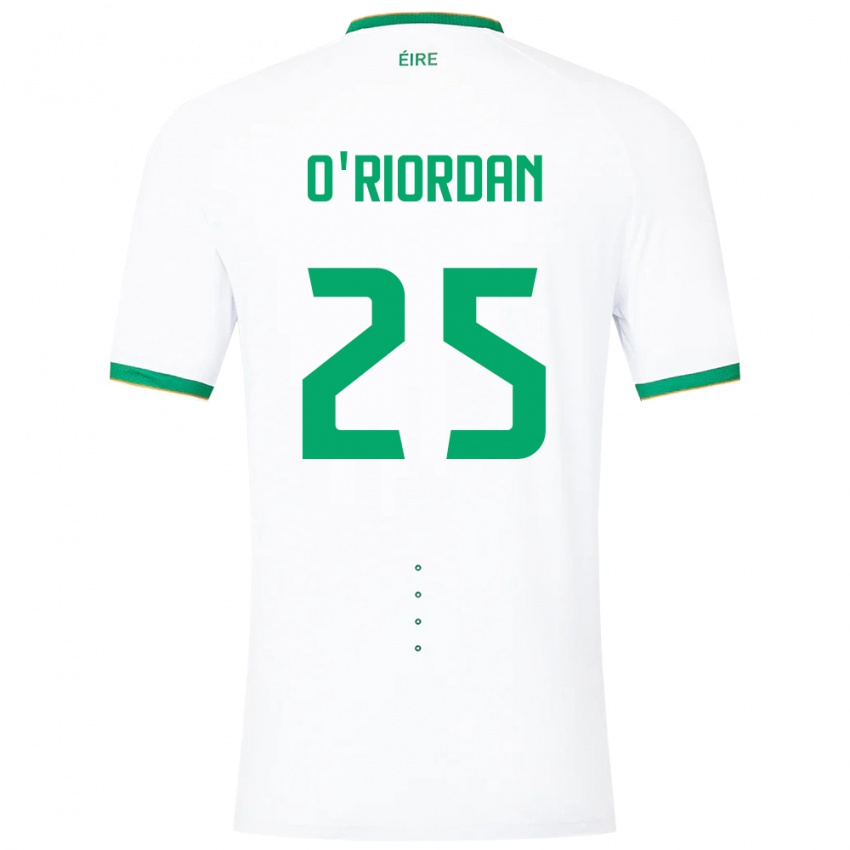 Niño Camiseta Irlanda Claire O'riordan #25 Blanco 2ª Equipación 24-26 La Camisa Argentina