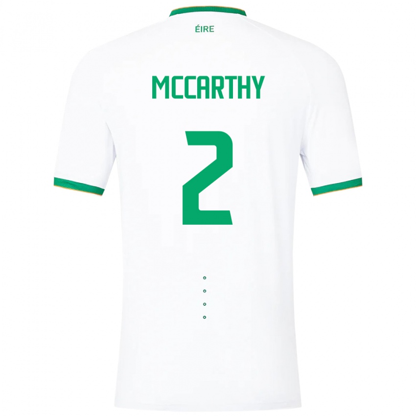 Niño Camiseta Irlanda Savannah Mccarthy #2 Blanco 2ª Equipación 24-26 La Camisa Argentina