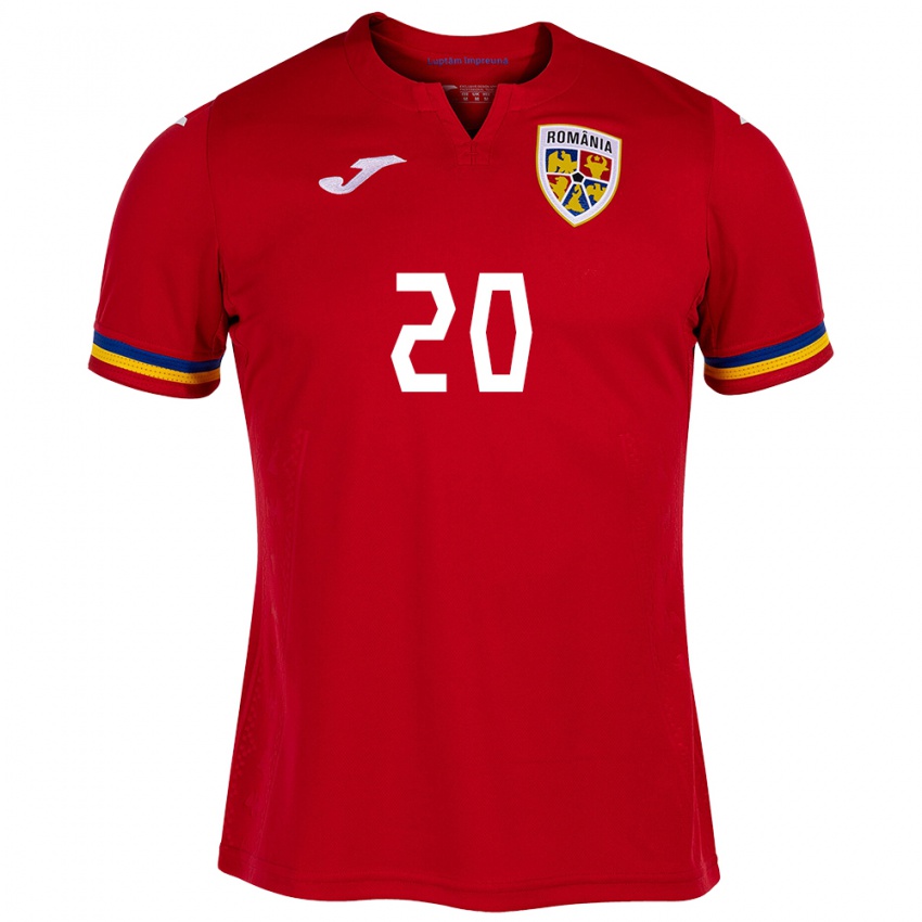 Niño Camiseta Rumania Alexandru Musi #20 Rojo 2ª Equipación 24-26 La Camisa Argentina