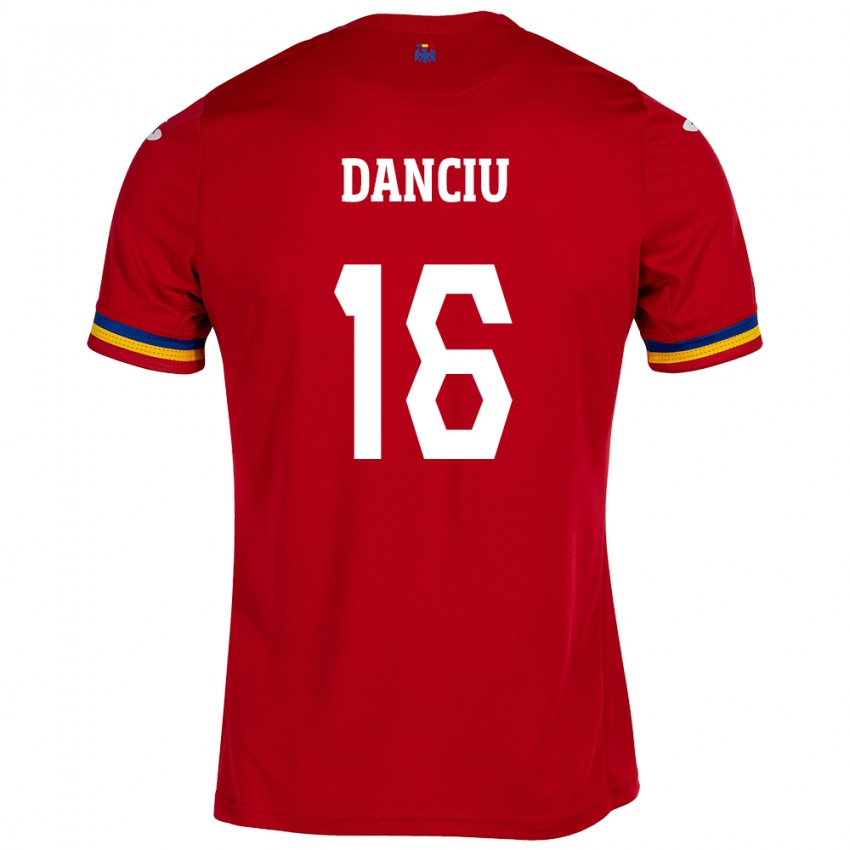 Niño Camiseta Rumania Marian Danciu #16 Rojo 2ª Equipación 24-26 La Camisa Argentina