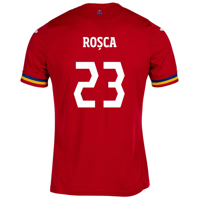 Niño Camiseta Rumania Alexandru Roșca #23 Rojo 2ª Equipación 24-26 La Camisa Argentina