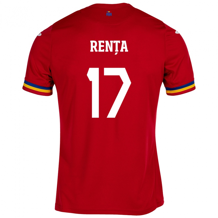 Niño Camiseta Rumania Denis Rența #17 Rojo 2ª Equipación 24-26 La Camisa Argentina