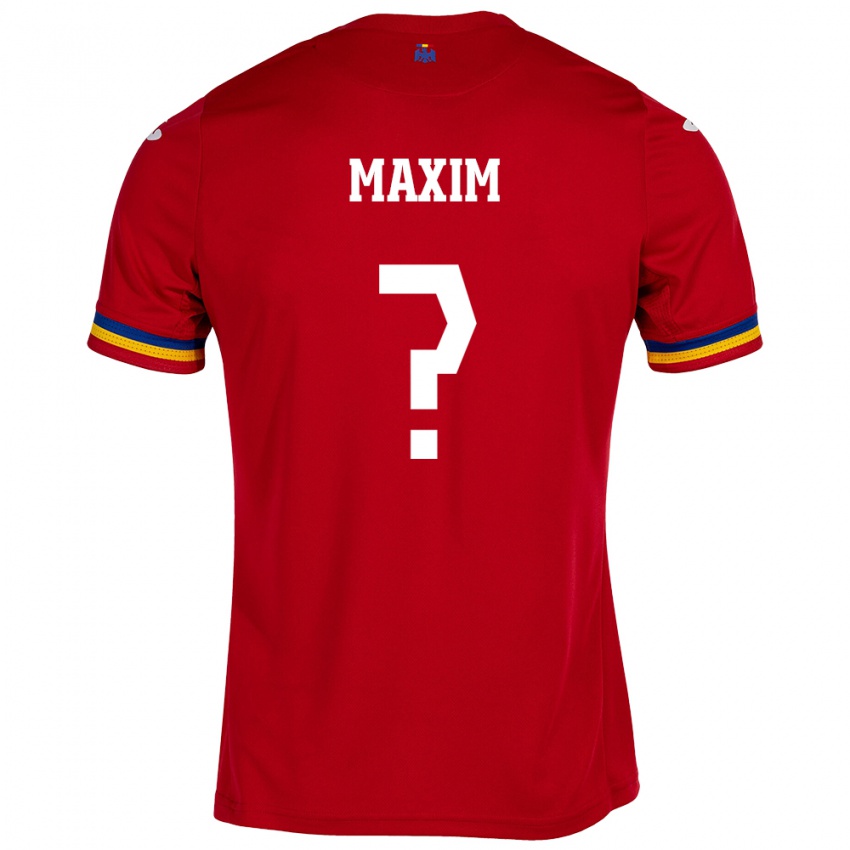 Niño Camiseta Rumania Alexandru Maxim #0 Rojo 2ª Equipación 24-26 La Camisa Argentina