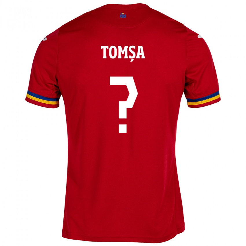 Niño Camiseta Rumania Troy Tomșa #0 Rojo 2ª Equipación 24-26 La Camisa Argentina