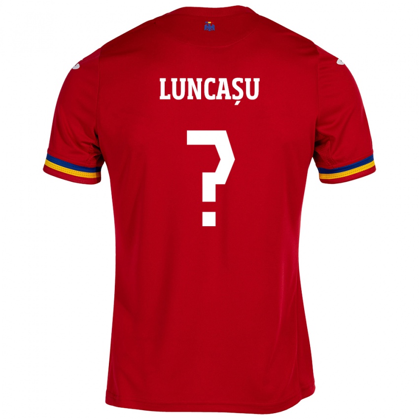 Niño Camiseta Rumania Daniele Luncașu #0 Rojo 2ª Equipación 24-26 La Camisa Argentina