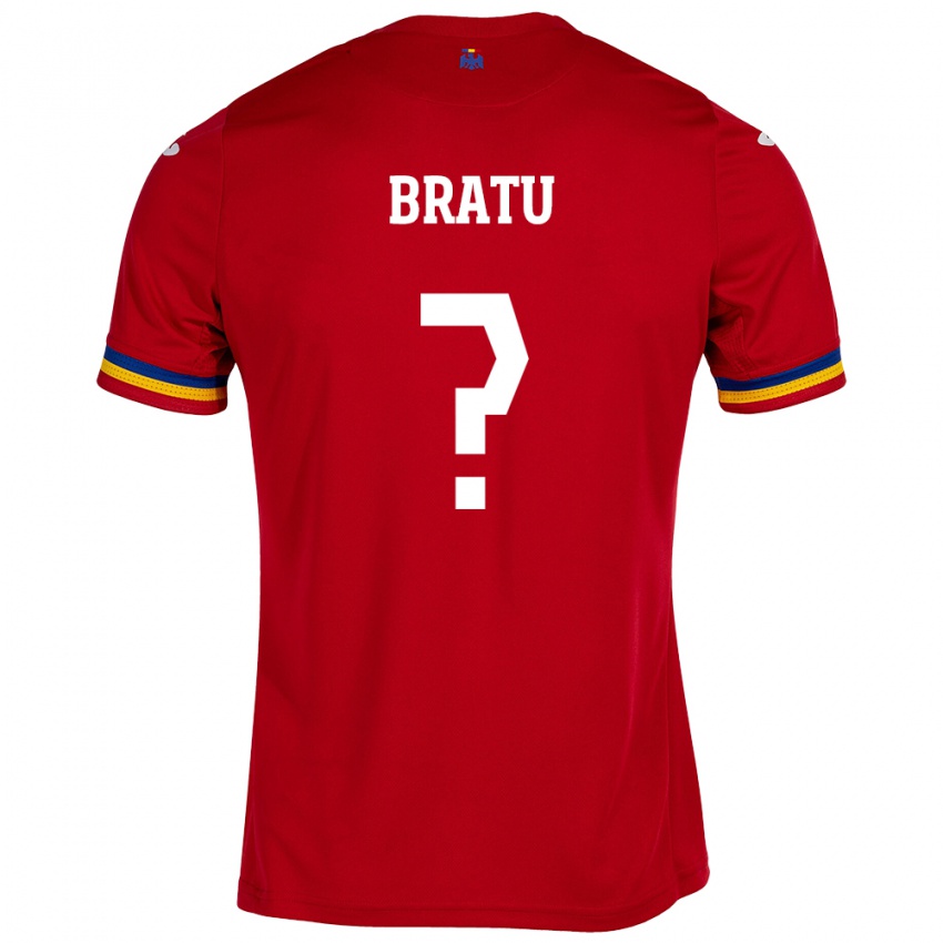 Niño Camiseta Rumania Antonia Bratu #0 Rojo 2ª Equipación 24-26 La Camisa Argentina