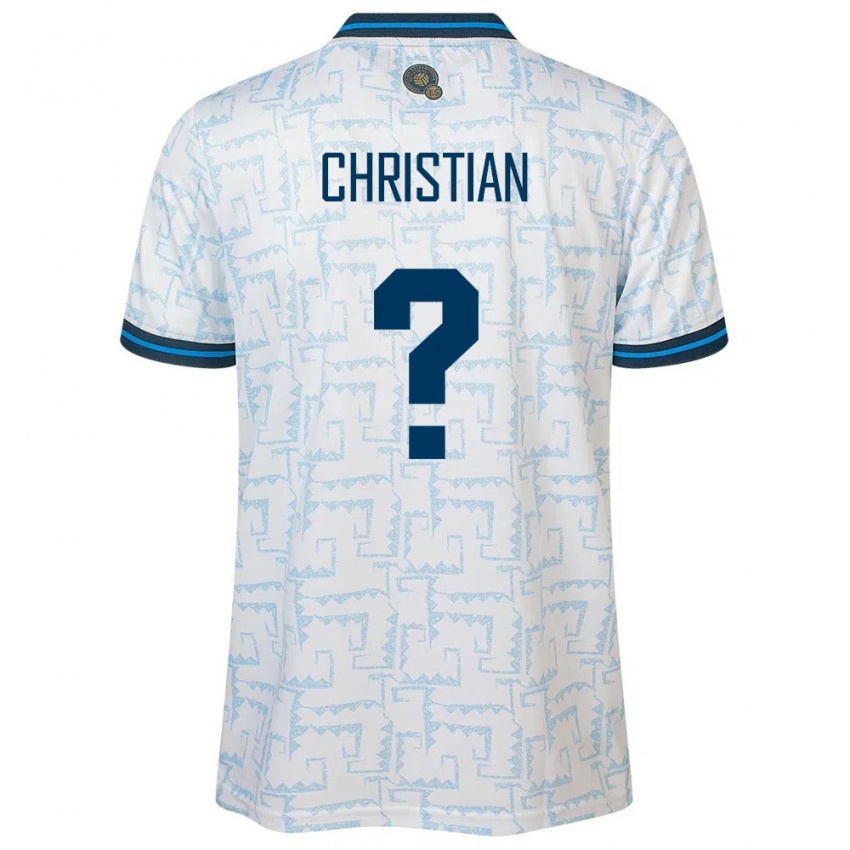 Niño Camiseta El Salvador Christian Martínez #0 Blanco 2ª Equipación 24-26 La Camisa Argentina