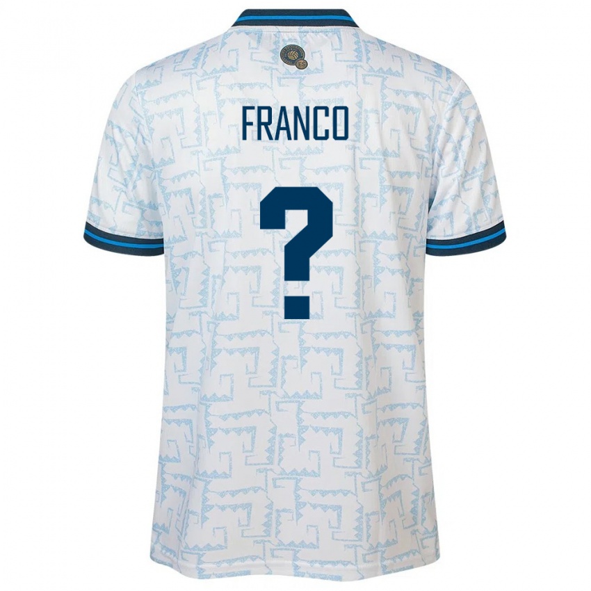 Niño Camiseta El Salvador Daniel Franco #0 Blanco 2ª Equipación 24-26 La Camisa Argentina