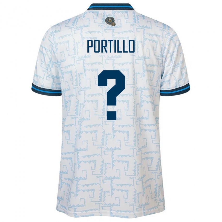 Niño Camiseta El Salvador Cristian Portillo #0 Blanco 2ª Equipación 24-26 La Camisa Argentina