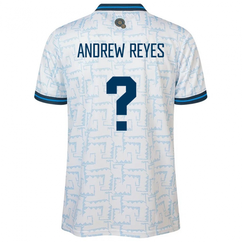 Niño Camiseta El Salvador Andrew Reyes #0 Blanco 2ª Equipación 24-26 La Camisa Argentina
