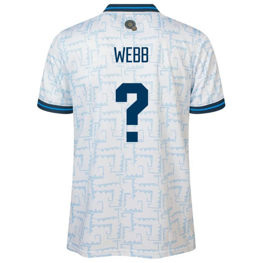 Niño Camiseta El Salvador Ashley Webb #0 Blanco 2ª Equipación 24-26 La Camisa Argentina