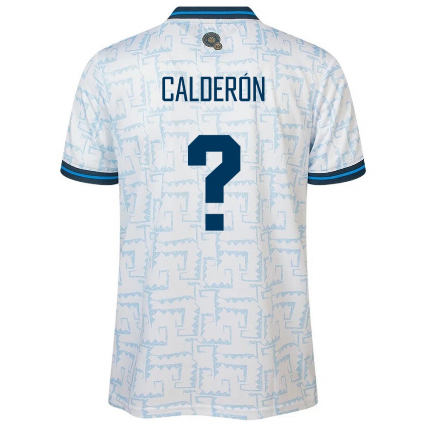 Niño Camiseta El Salvador Paola Calderón #0 Blanco 2ª Equipación 24-26 La Camisa Argentina