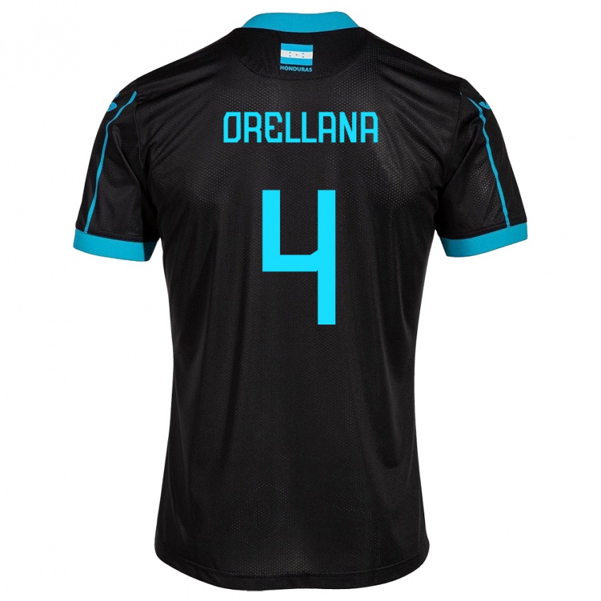 Niño Camiseta Honduras André Orellana #4 Negro 2ª Equipación 24-26 La Camisa Argentina
