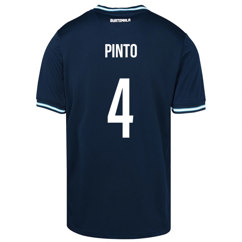 Niño Camiseta Guatemala José Carlos Pinto #4 Azul 2ª Equipación 24-26 La Camisa Argentina