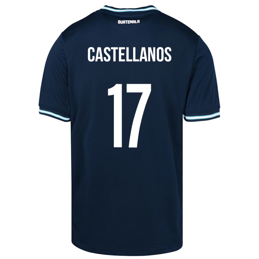 Niño Camiseta Guatemala Óscar Castellanos #17 Azul 2ª Equipación 24-26 La Camisa Argentina