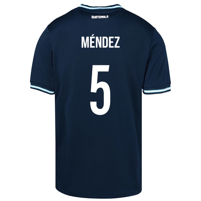 Niño Camiseta Guatemala Diego Méndez #5 Azul 2ª Equipación 24-26 La Camisa Argentina