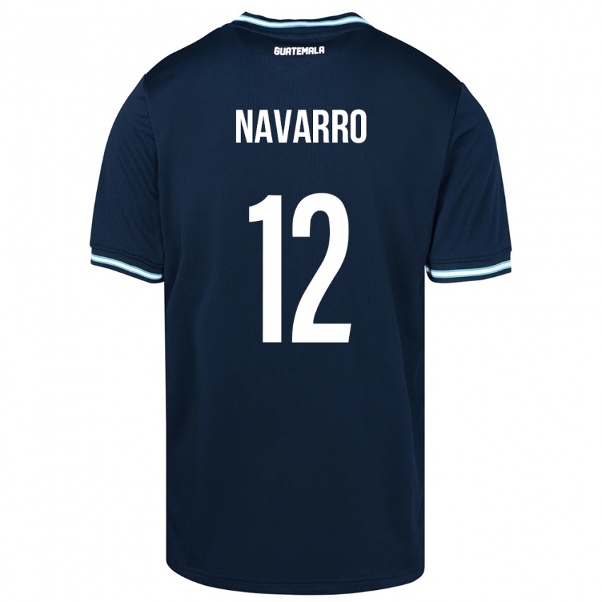 Niño Camiseta Guatemala Kenderson Navarro #12 Azul 2ª Equipación 24-26 La Camisa Argentina