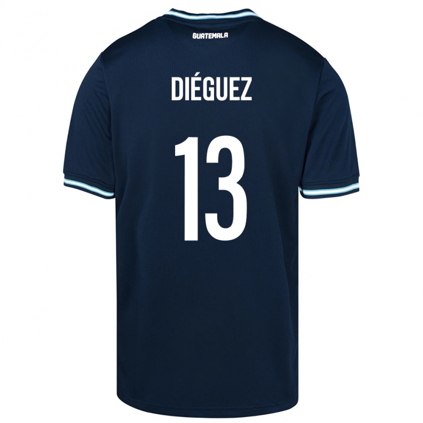 Niño Camiseta Guatemala Jonathan Diéguez #13 Azul 2ª Equipación 24-26 La Camisa Argentina
