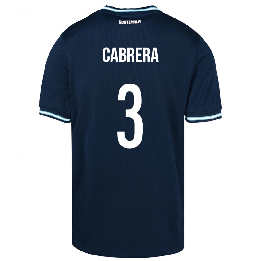 Niño Camiseta Guatemala Gabriel Cabrera #3 Azul 2ª Equipación 24-26 La Camisa Argentina