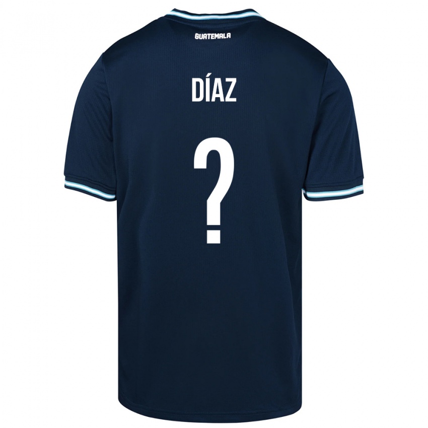 Niño Camiseta Guatemala Hendryck Díaz #0 Azul 2ª Equipación 24-26 La Camisa Argentina
