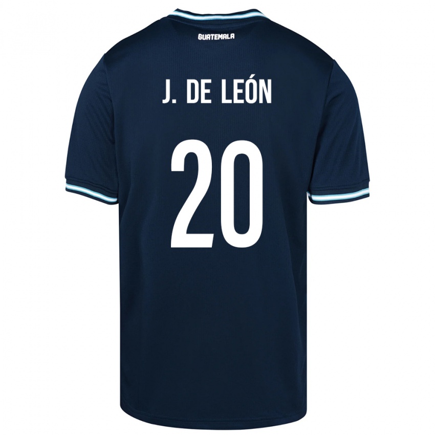 Niño Camiseta Guatemala Jorge De León #20 Azul 2ª Equipación 24-26 La Camisa Argentina