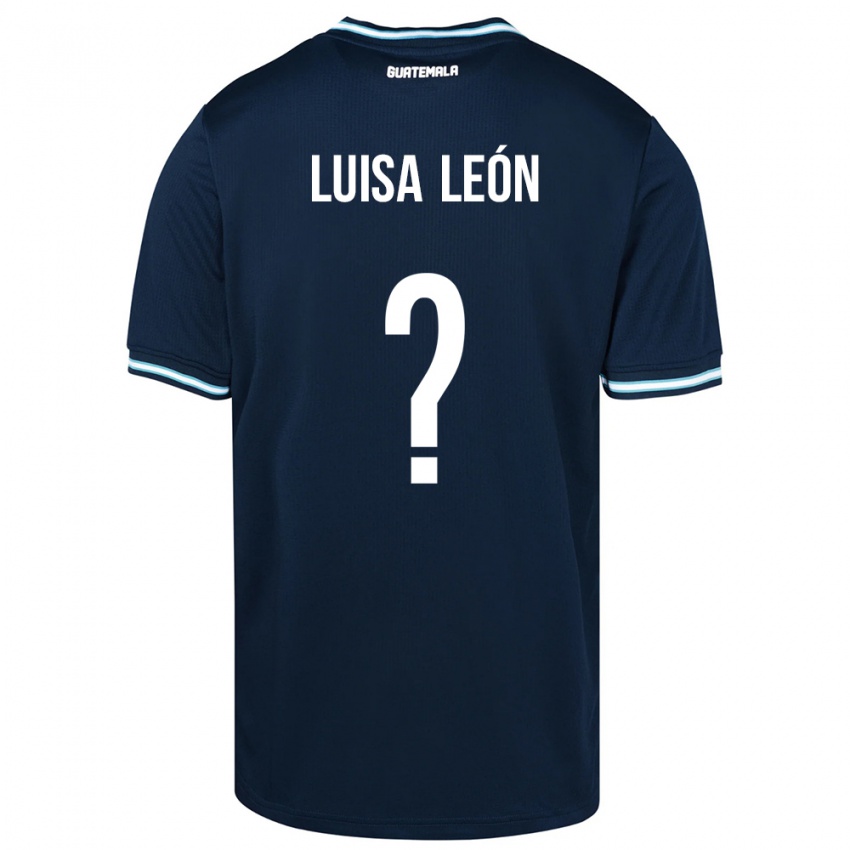 Niño Camiseta Guatemala Luisa León #0 Azul 2ª Equipación 24-26 La Camisa Argentina