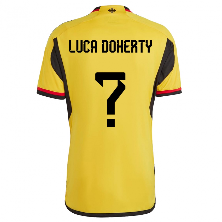 Niño Camiseta Irlanda Del Norte Luca Doherty #0 Blanco 2ª Equipación 24-26 La Camisa Argentina