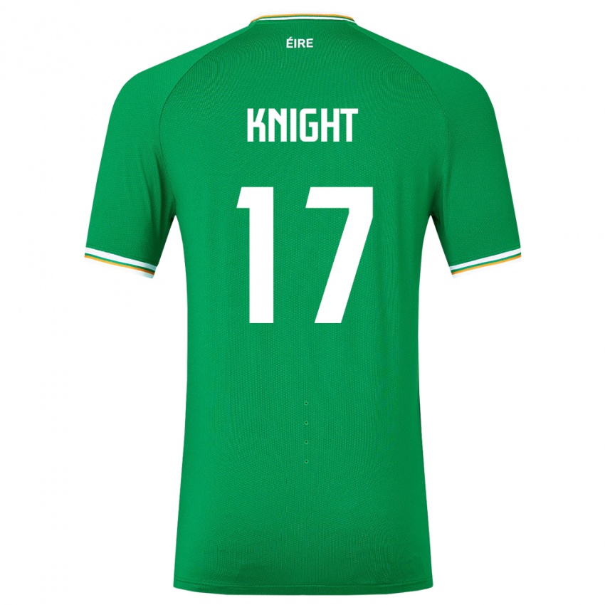 Hombre Camiseta Irlanda Jason Knight #17 Verde 1ª Equipación 24-26 La Camisa Argentina