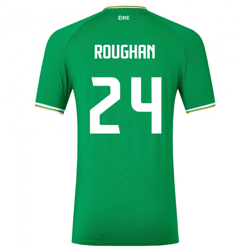 Hombre Camiseta Irlanda Sean Roughan #24 Verde 1ª Equipación 24-26 La Camisa Argentina