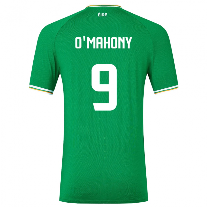 Hombre Camiseta Irlanda Mark O'mahony #9 Verde 1ª Equipación 24-26 La Camisa Argentina